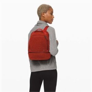 Lululemon City Adventurer Backpack Mini *Sherpa Fleece 10L Heathered Magma